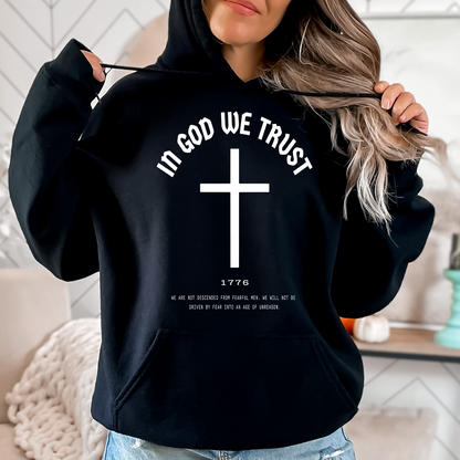 In God We Trust  Cross - Unisex Hoodie