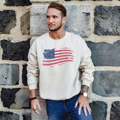 American Flag - Unisex Crewneck Sweatshirt