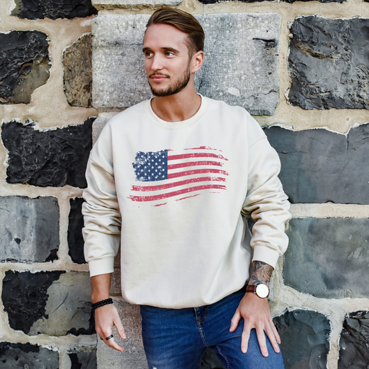 American Flag - Unisex Crewneck Sweatshirt