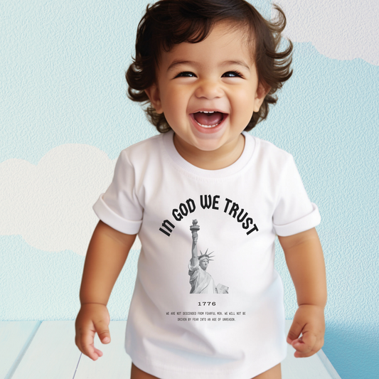 In God We Trust Lady Liberty - Baby Jersey Tee