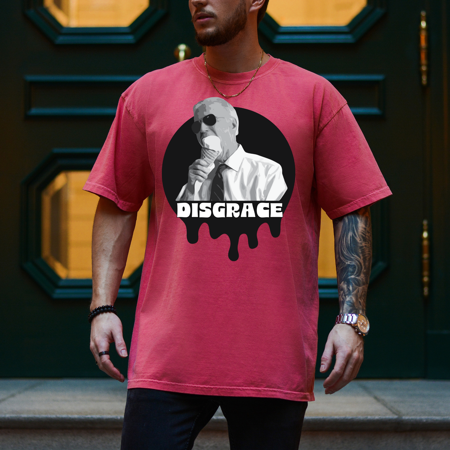 Joe Biden Disgrace - Unisex Garment-Dyed Heavyweight Tee