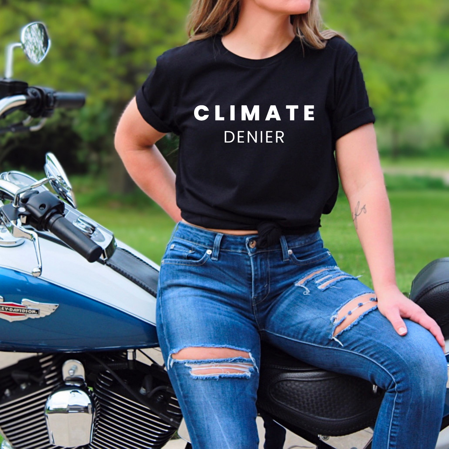 Climate Denier - Unisex Jersey Tee