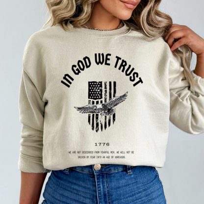 In God We Trust Patriot Eagle - Unisex Crewneck Sweatshirt