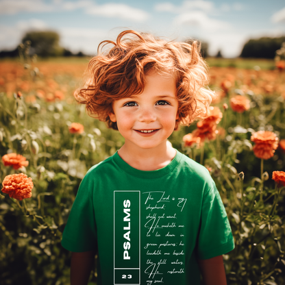 Psalms 23 - Youth Short Sleeve T-Shirt