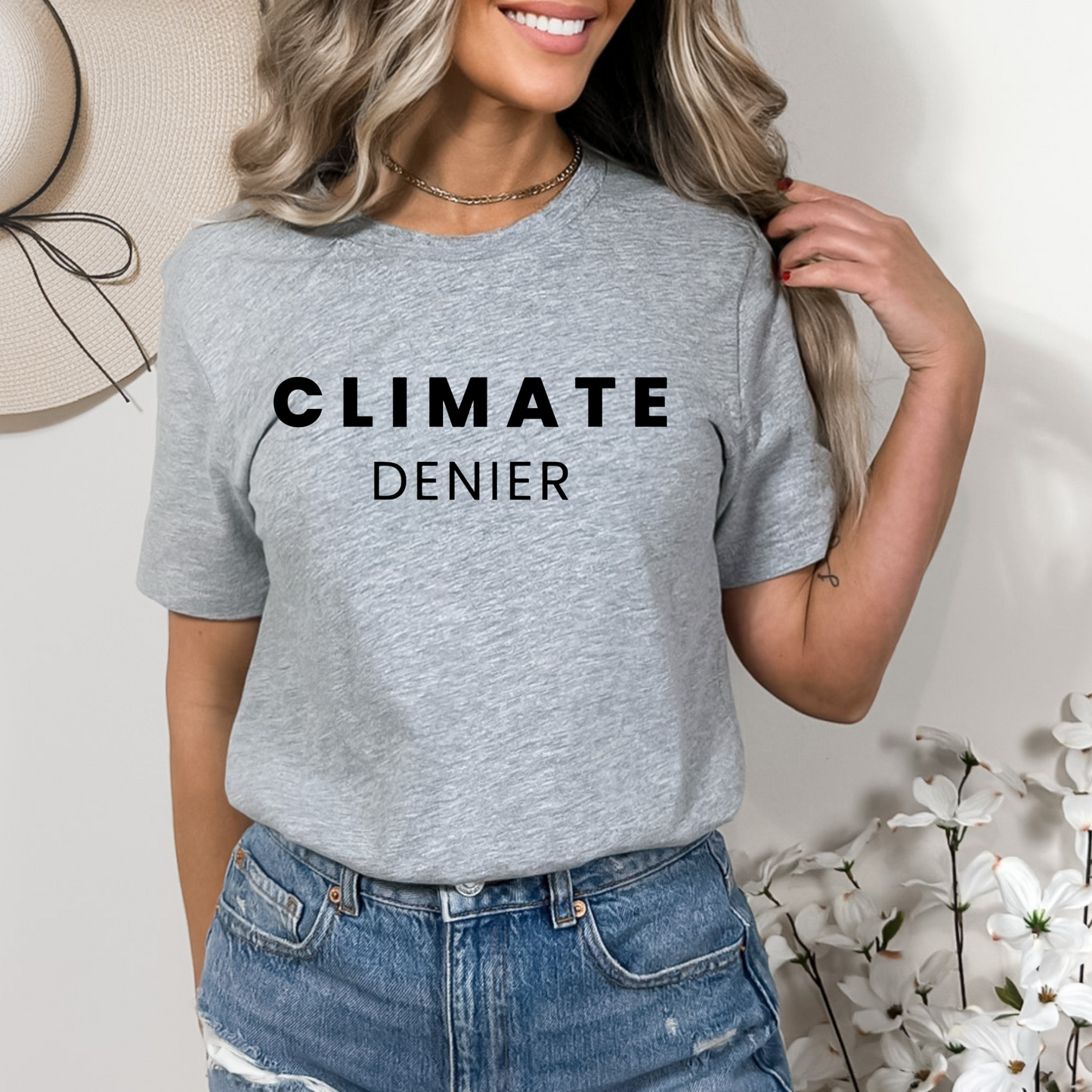 Climate Denier - Unisex Jersey Tee