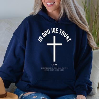 In God We Trust  Cross - Unisex Hoodie