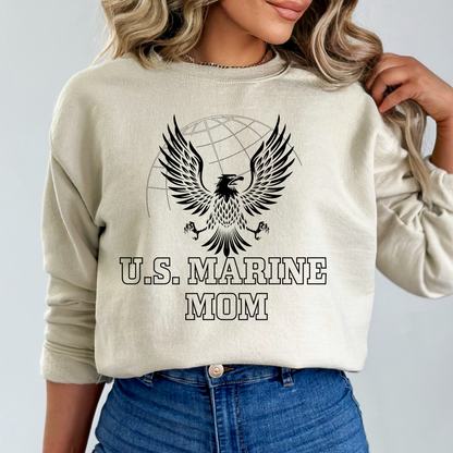 U.S. Marine Mom - Unisex Crewneck Sweatshirt