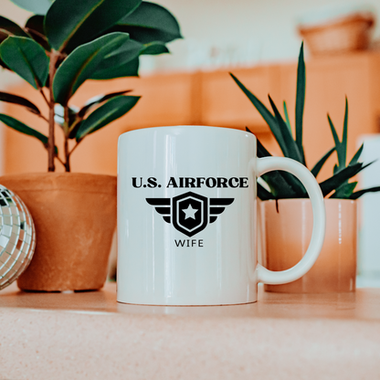 U.S. Airforce Wife - White Glossy Mug