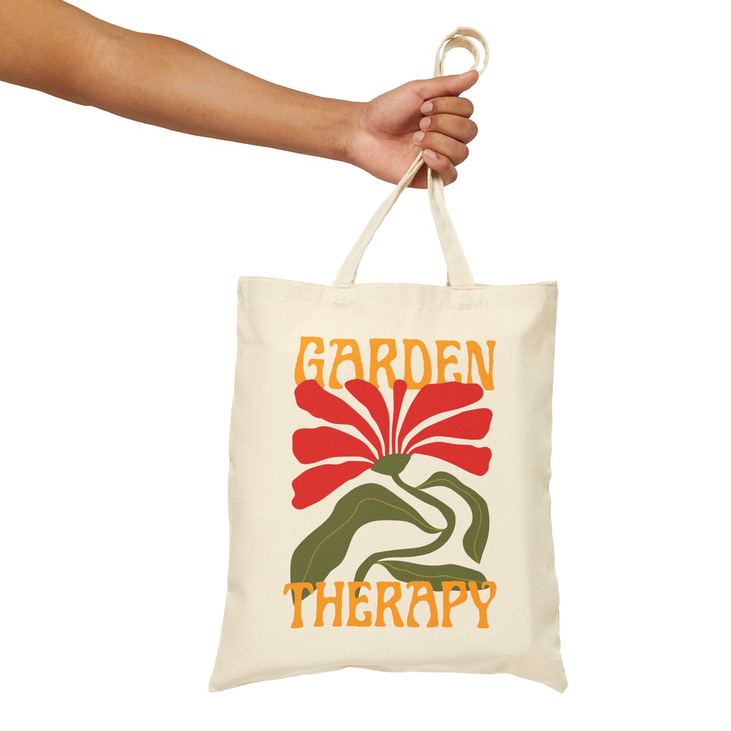 Garden Therapy - Cotton Canvas Tote Bag