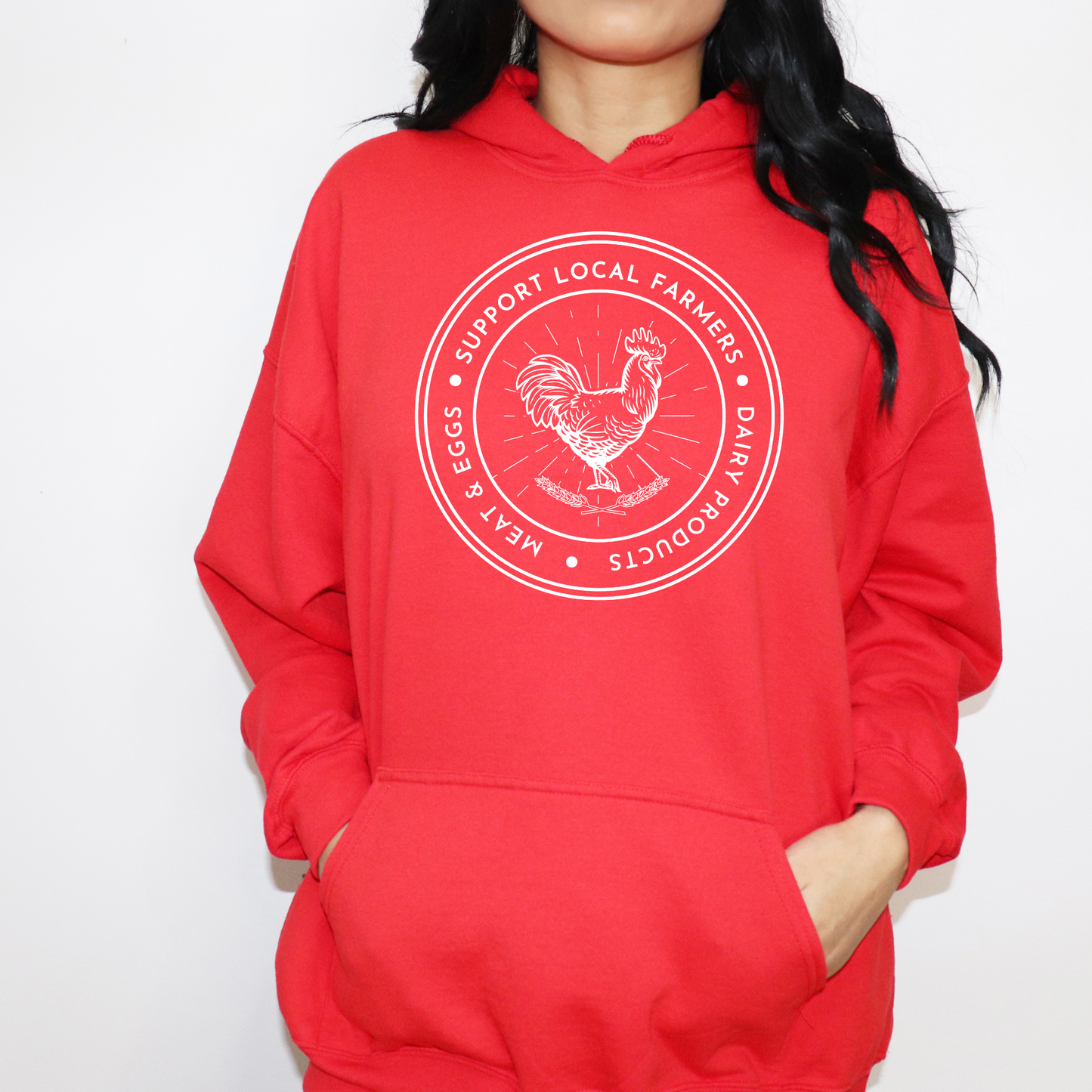 Support Local Farms - Unisex Hoodie