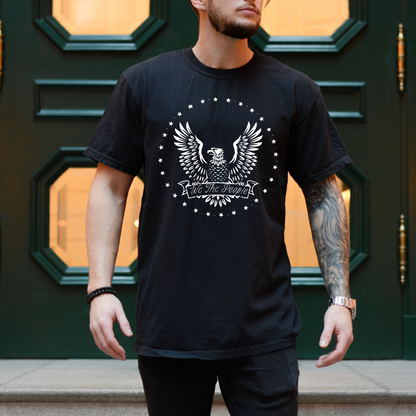 We The People Eagle - Unisex Garment-Dyed Heavyweight Tee