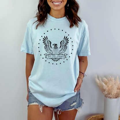 We The People Eagle & Stars - Unisex Garment-Dyed Heavyweight Tee