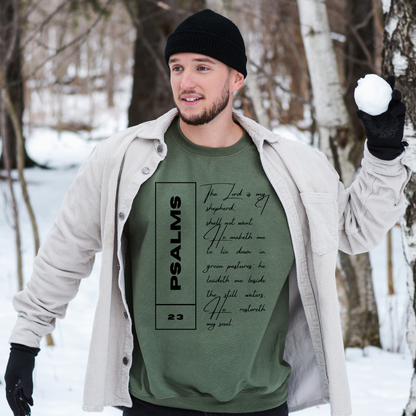 Psalms 23 - Unisex Crewneck Sweatshirt
