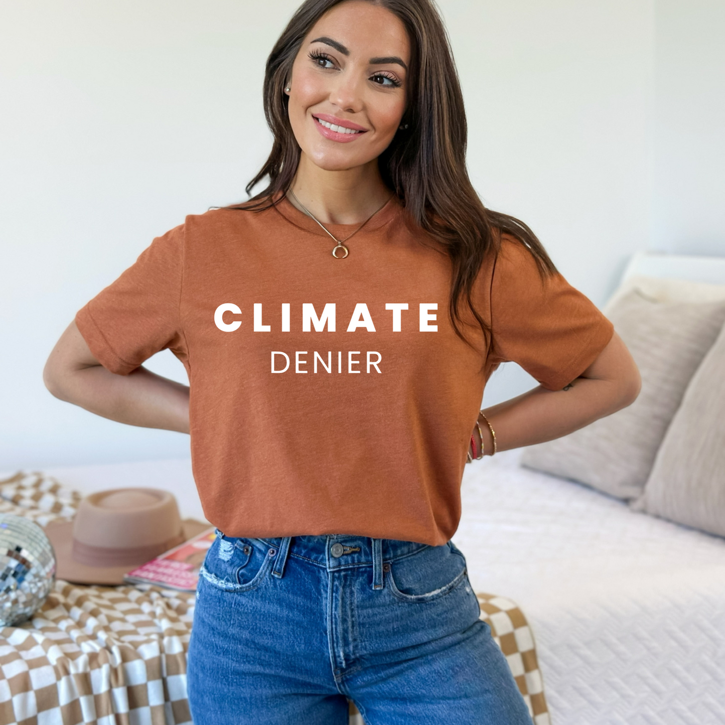 Climate Denier - Unisex Jersey Tee