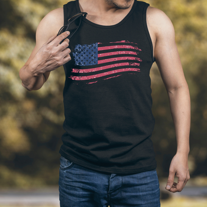 American Flag - Unisex Jersey Tank Top