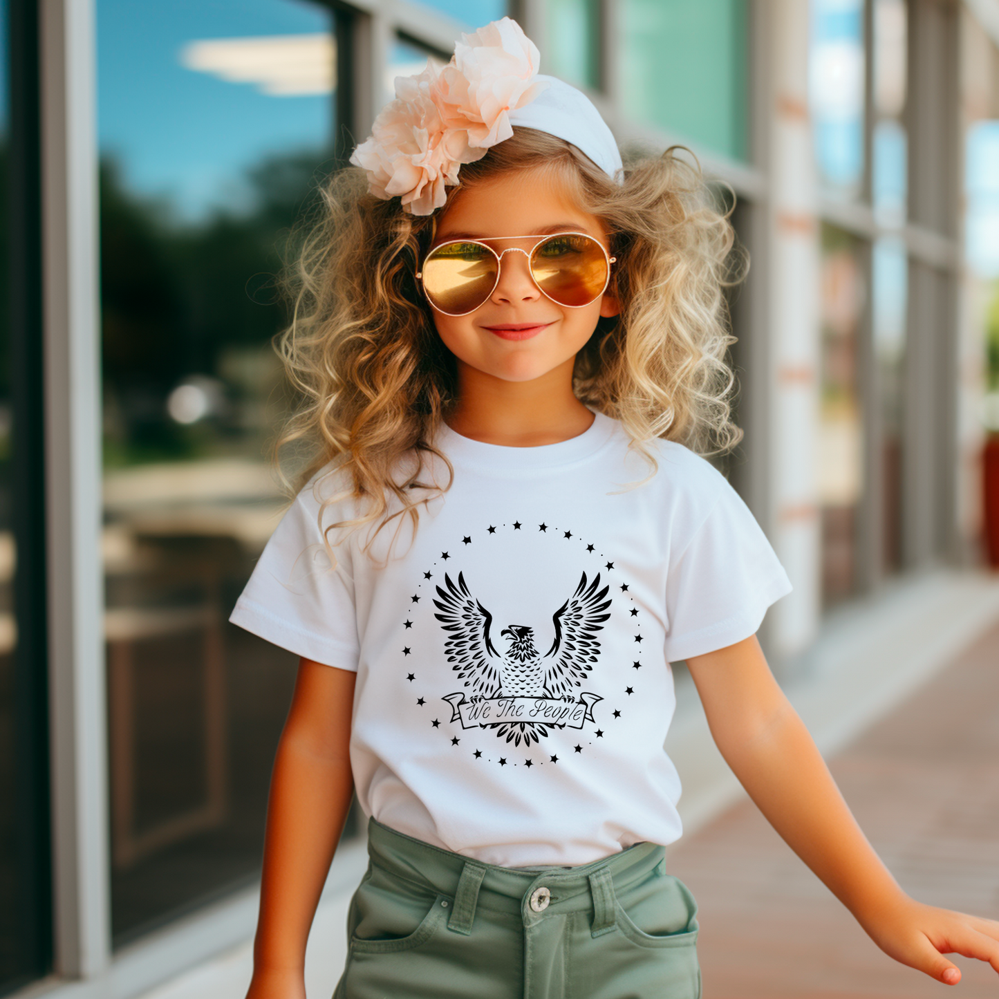 We The People Eagle - Youth Short Sleeve T-Shirt