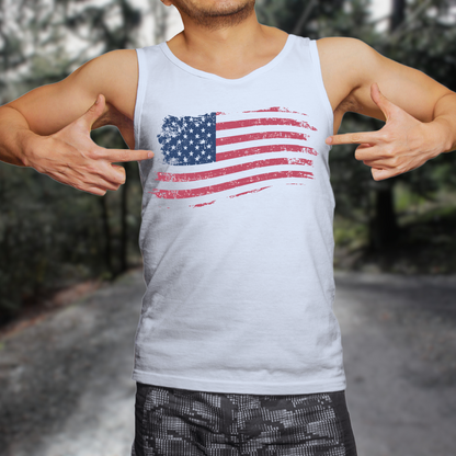 American Flag - Unisex Jersey Tank Top