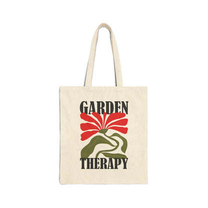 Garden Therapy - Cotton Canvas Tote Bag