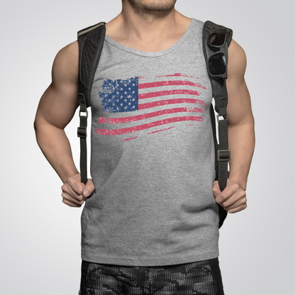 American Flag - Unisex Jersey Tank Top