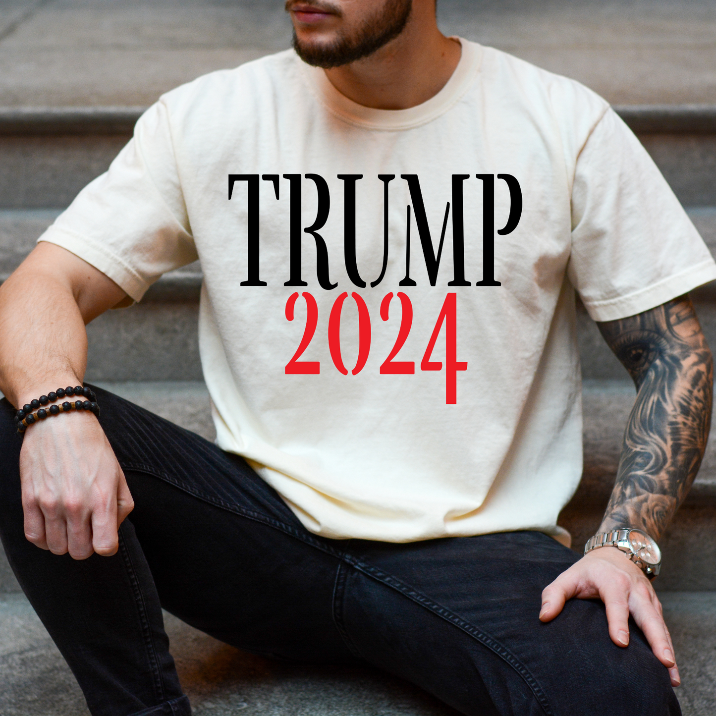 Trump 2024 - Unisex Garment-Dyed Heavyweight Tee