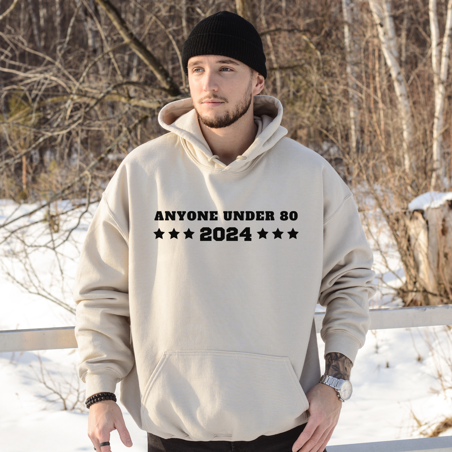 Anyone Under 80 - 2024 Unisex Hoodie