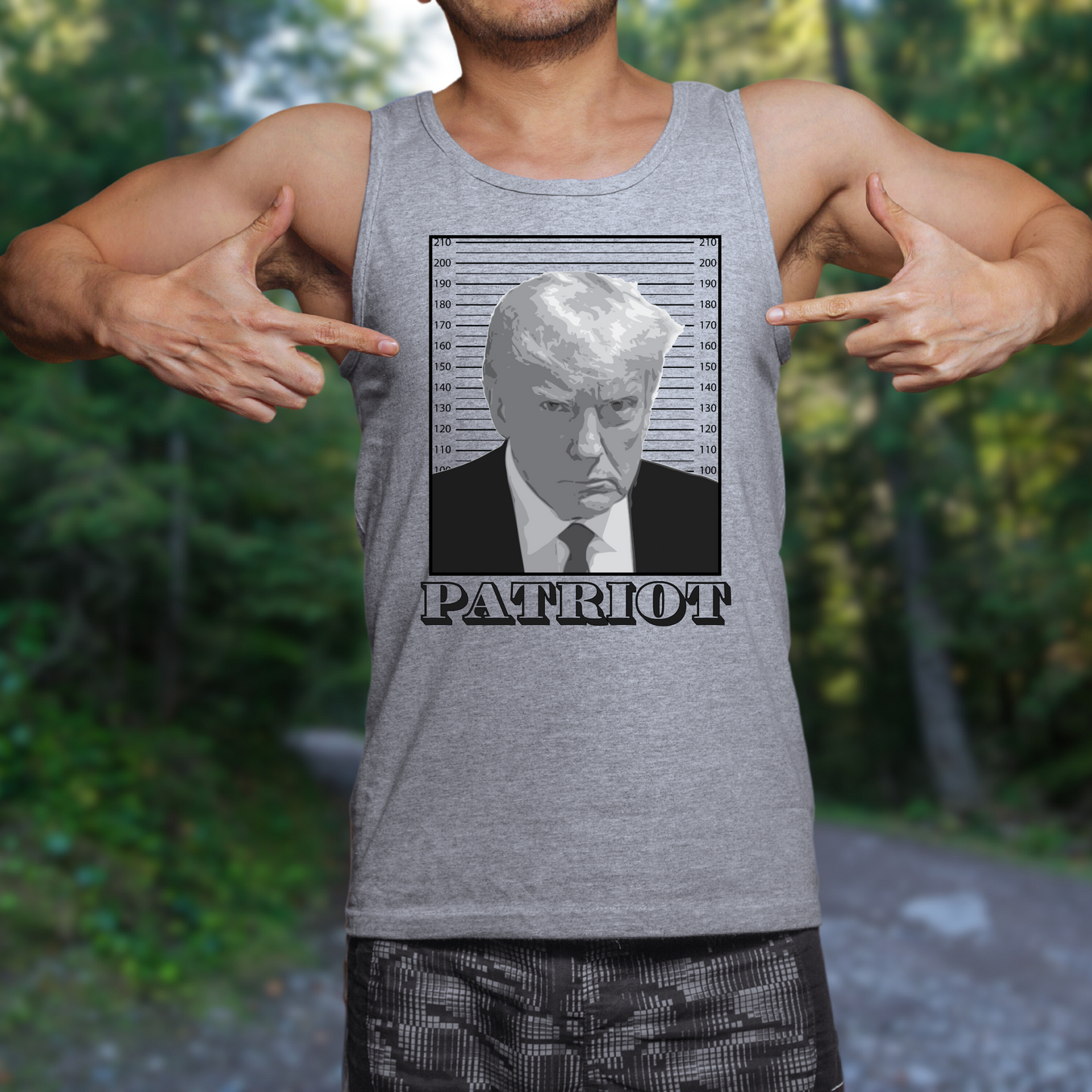 Trump Mugshot Patriot - Unisex Jersey Tank Top