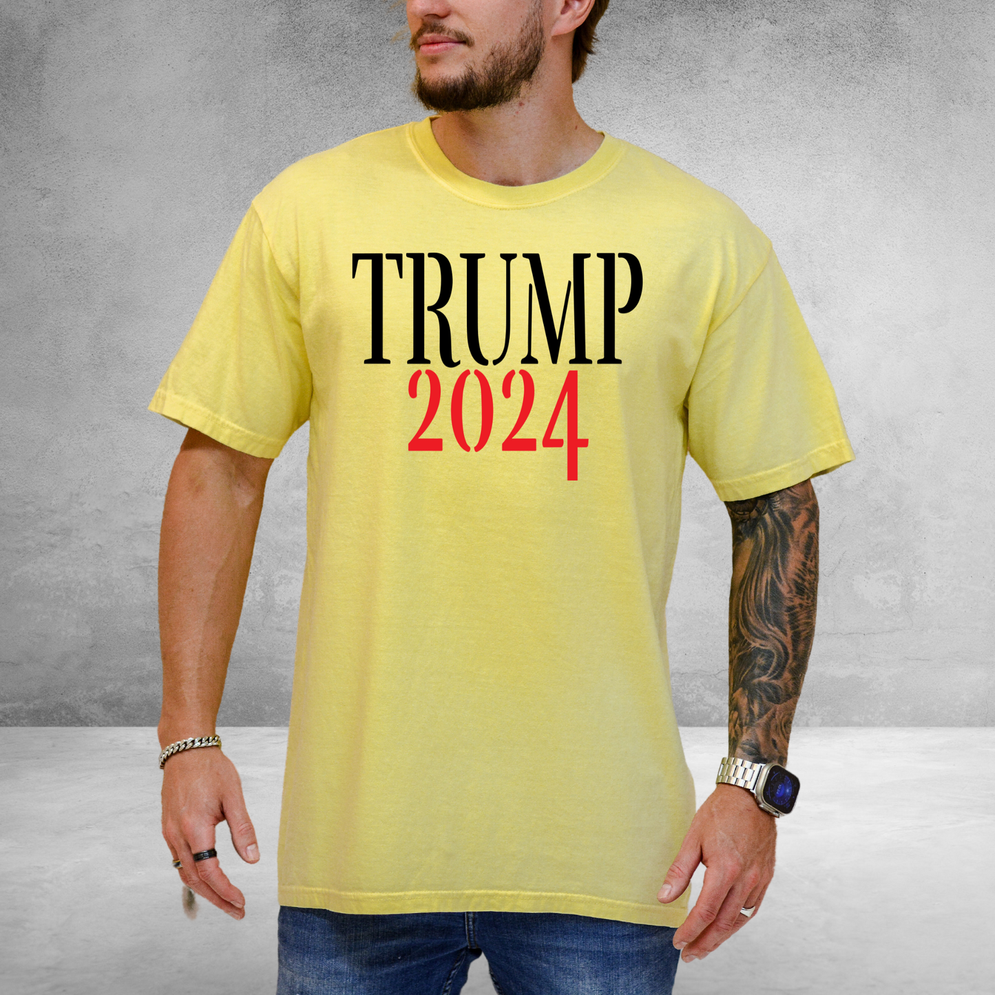 Trump 2024 - Unisex Garment-Dyed Heavyweight Tee