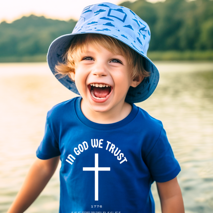 In God We Trust Cross - Youth Short Sleeve T-Shirt