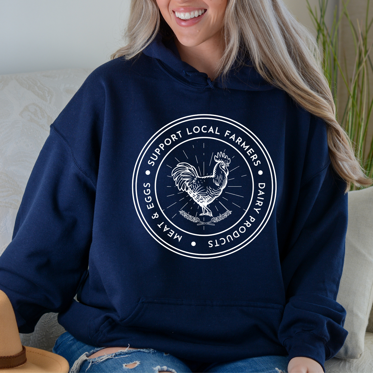 Support Local Farms - Unisex Hoodie