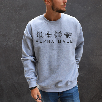 Alpha Male - Unisex Crewneck Sweatshirt