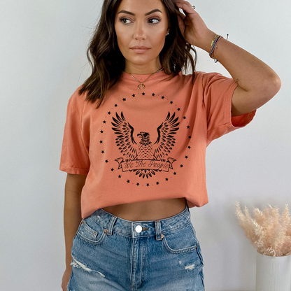 We The People Eagle & Stars - Unisex Garment-Dyed Heavyweight Tee