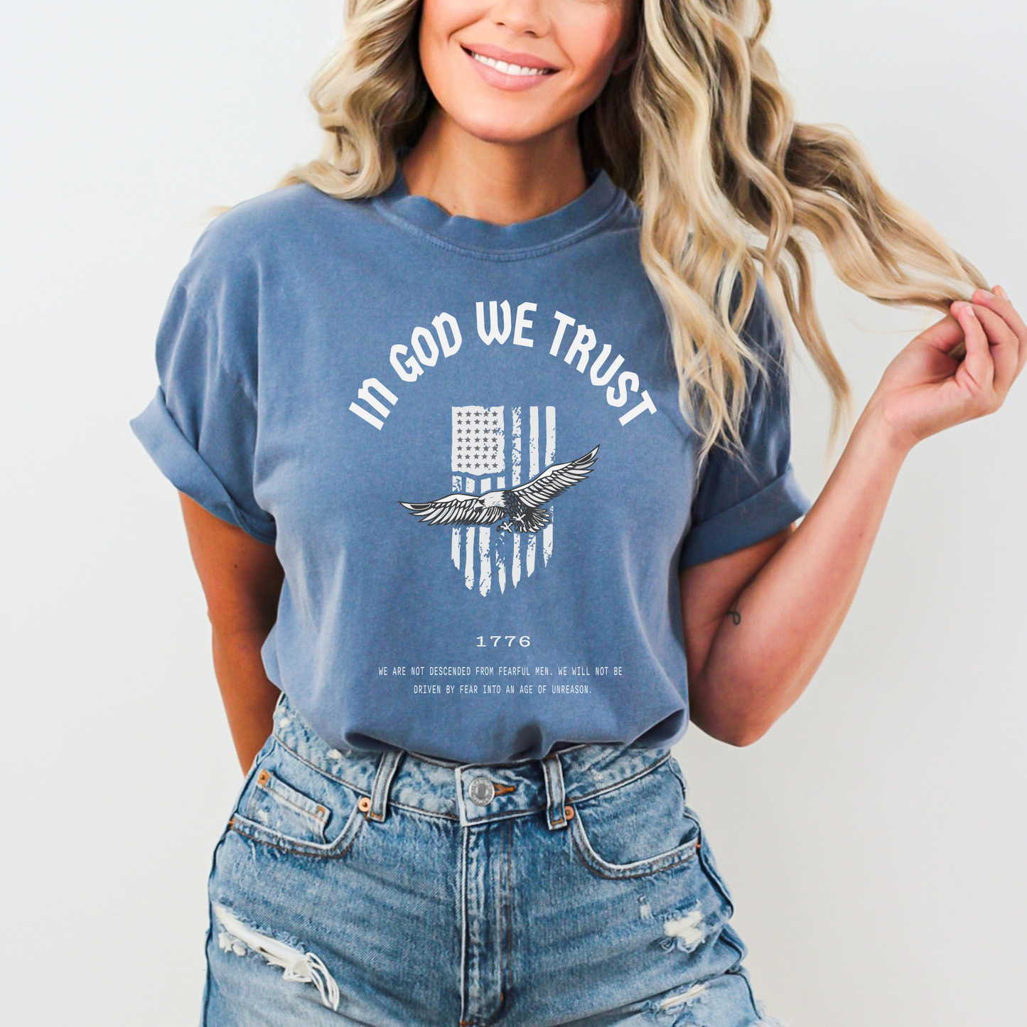 In God We Trust Eagle Flag - Unisex Tee