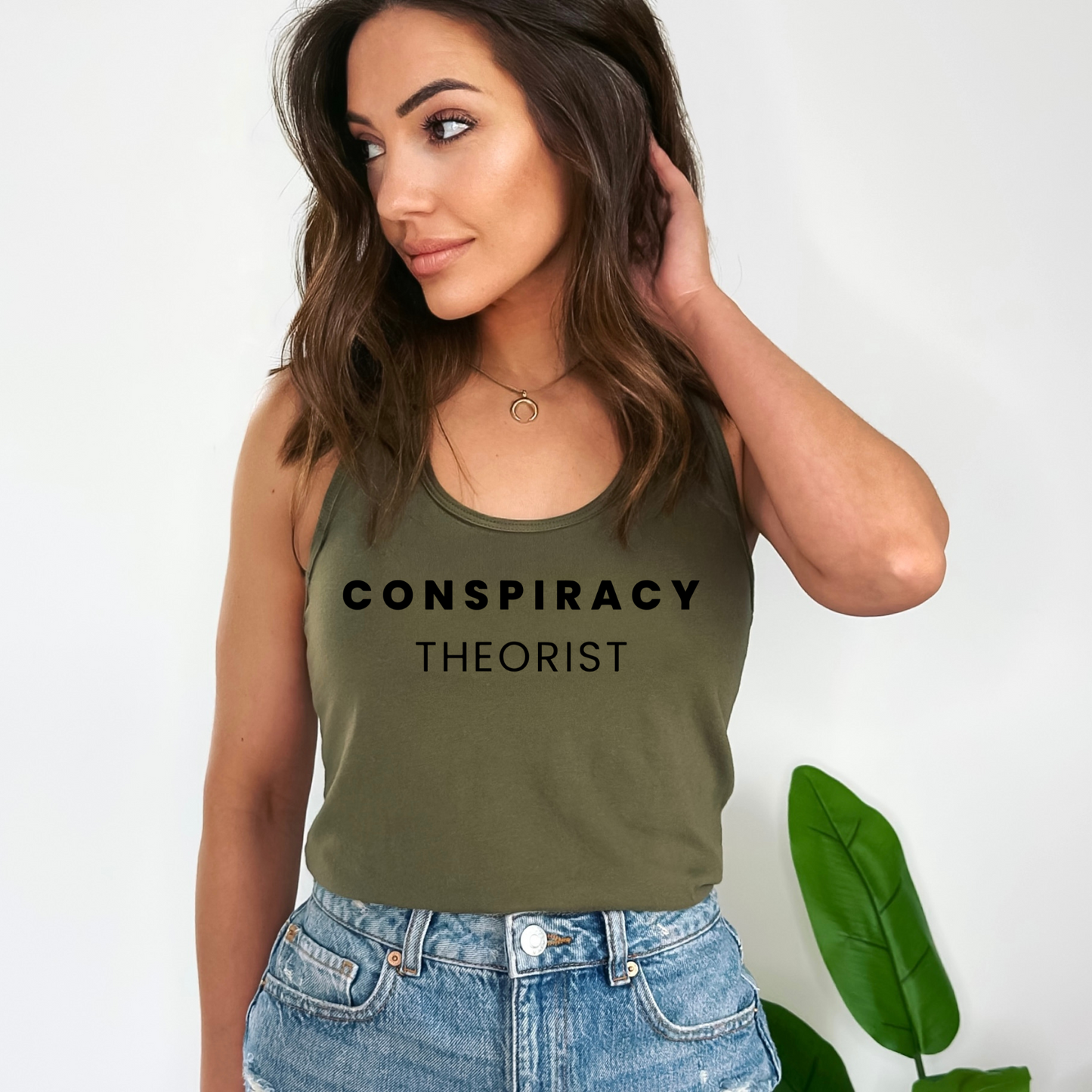 Conspiracy Theorist - Women's Racerback Tank