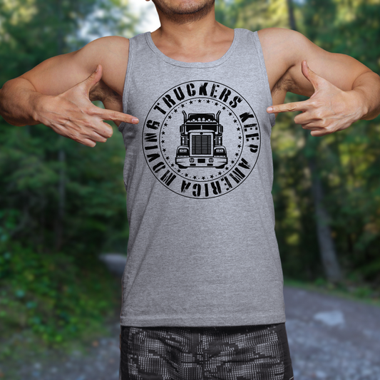 Truckers Keep America Moving - Unisex Jersey Tank Top