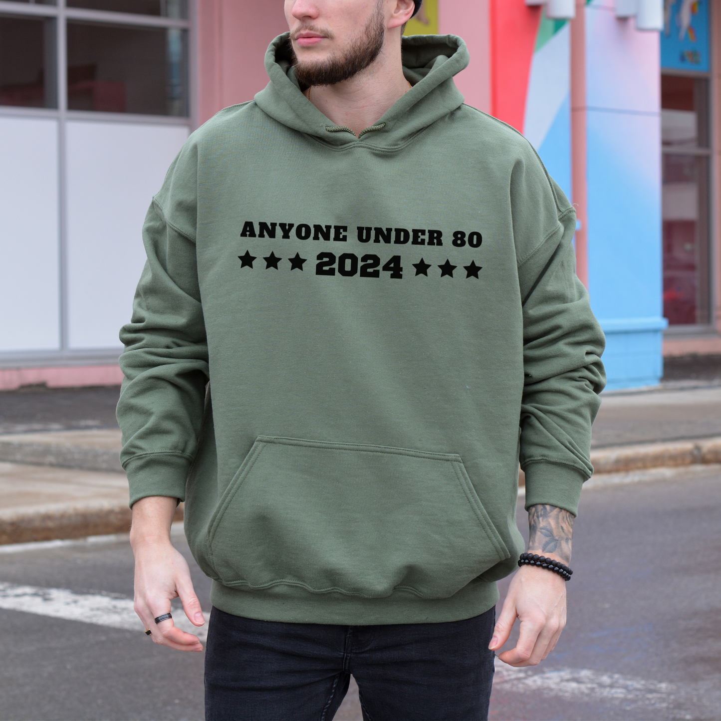 Anyone Under 80 - 2024 Unisex Hoodie