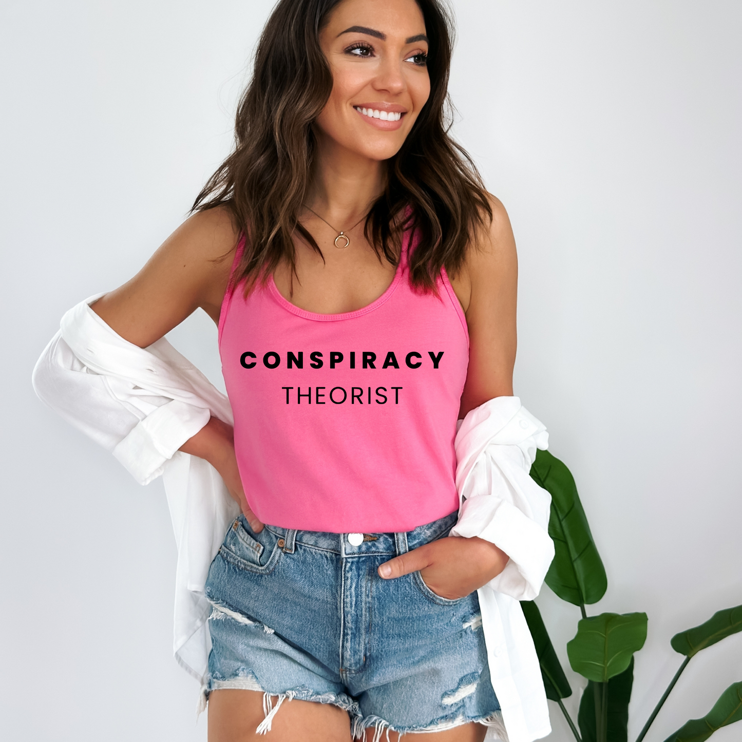 Conspiracy Theorist - Women's Racerback Tank