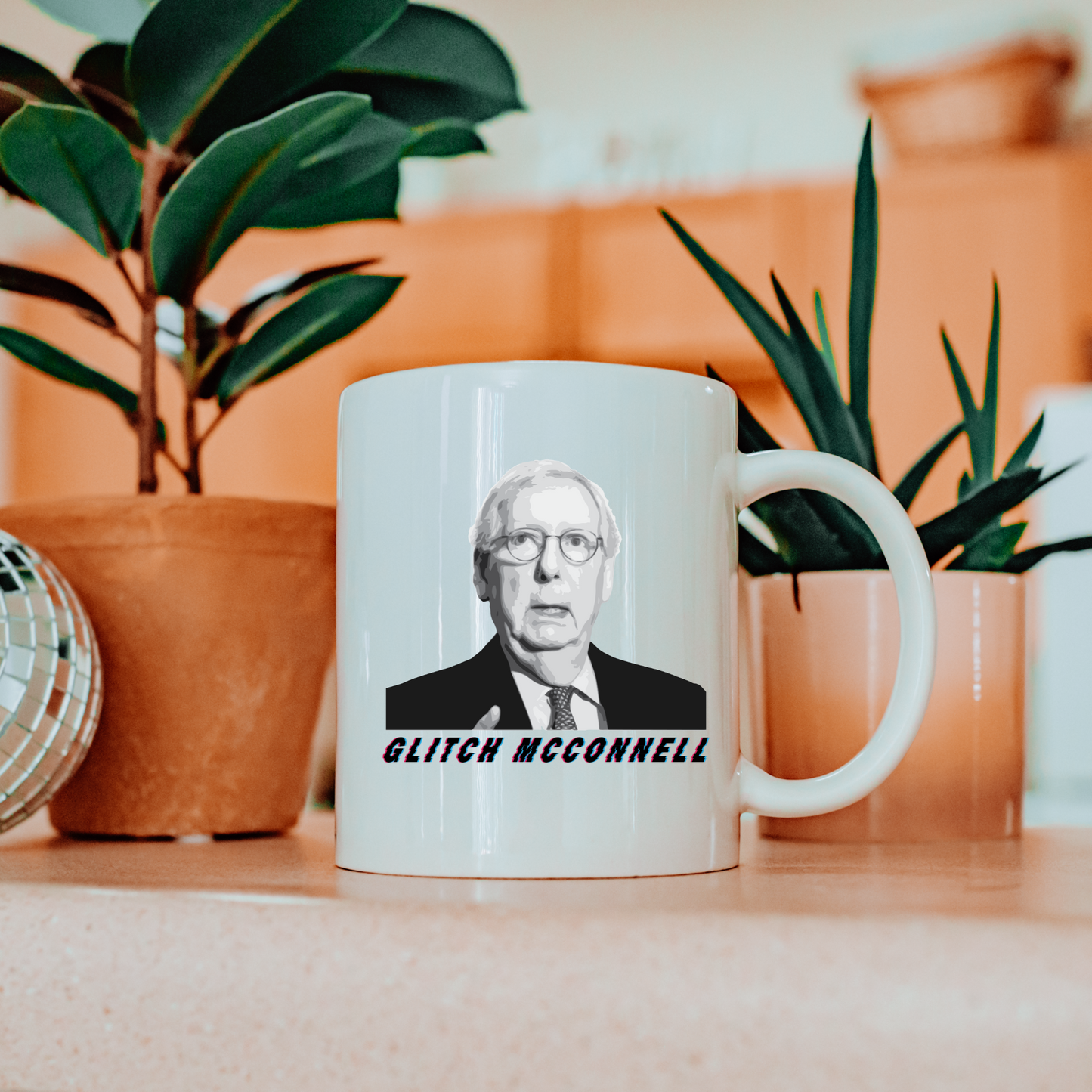 Glitch McConnell - White Glossy Mug