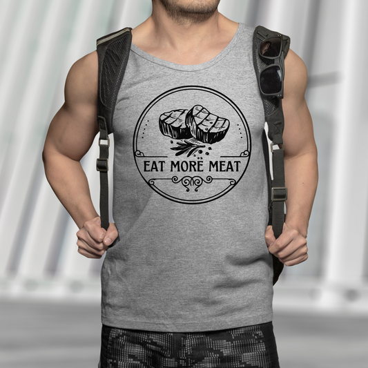 Eat More Meat - Unisex Jersey Tank Top