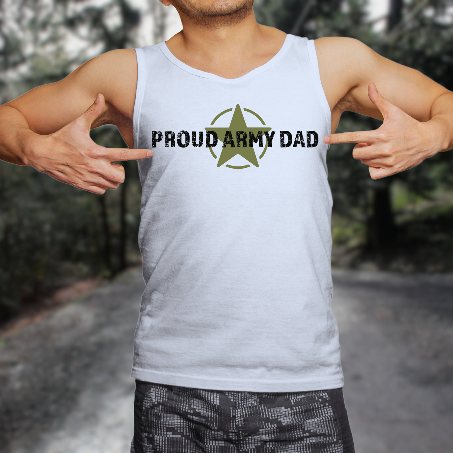 Proud Army Dad - Unisex Jersey Tank Top