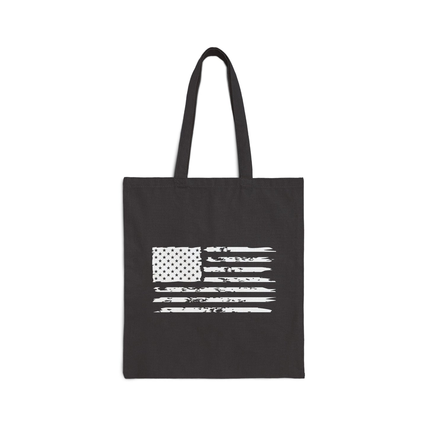 American Flag - Cotton Canvas Tote Bag