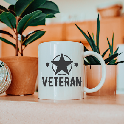 Veteran - White Glossy Mug