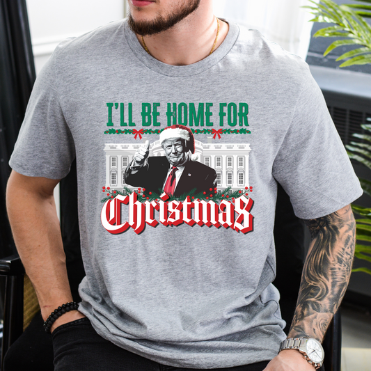 Trump "I'll be Home for Christmas" - Unisex Jersey T-shirt