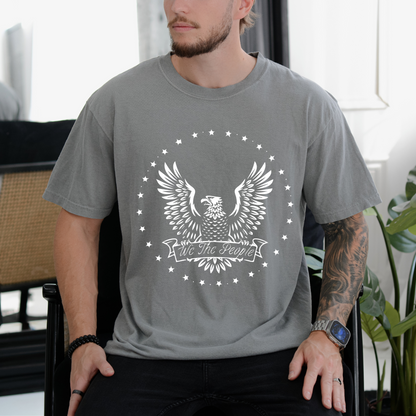 We The People Eagle - Unisex Garment-Dyed Heavyweight Tee