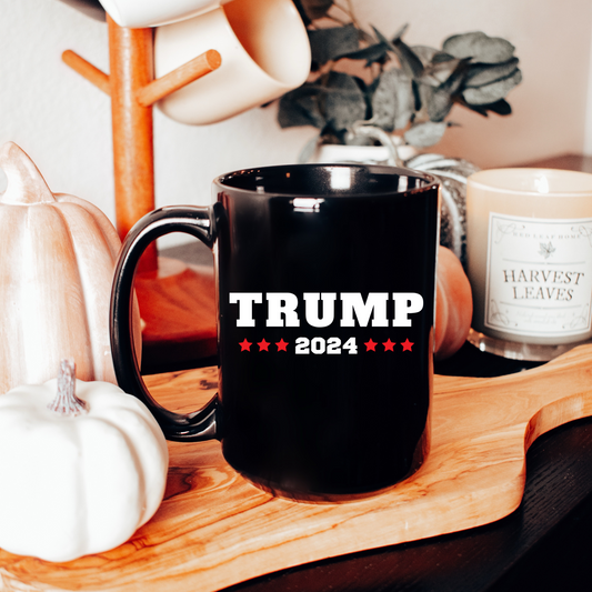 Trump 2024 - Black Glossy Mug