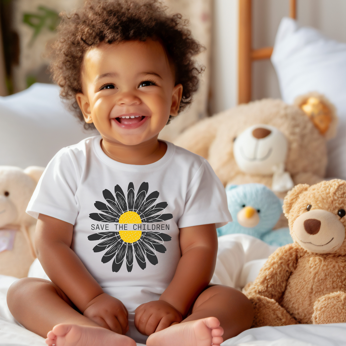 Save The Children Sunflower - Baby Jersey Tee