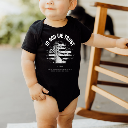 In God We Trust Lady Liberty - Baby Onesie