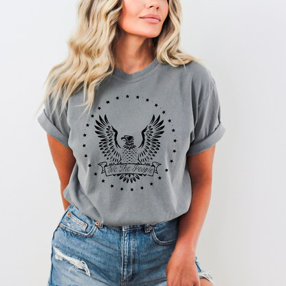 We The People Eagle & Stars - Unisex Garment-Dyed Heavyweight Tee