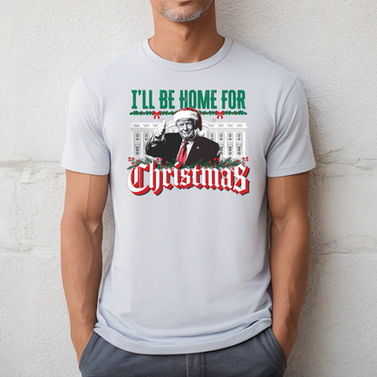 Trump "I'll be Home for Christmas" - Unisex Jersey T-shirt