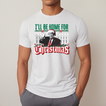 Trump "I'll be Home for Christmas" - Unisex Jersey T-shirt