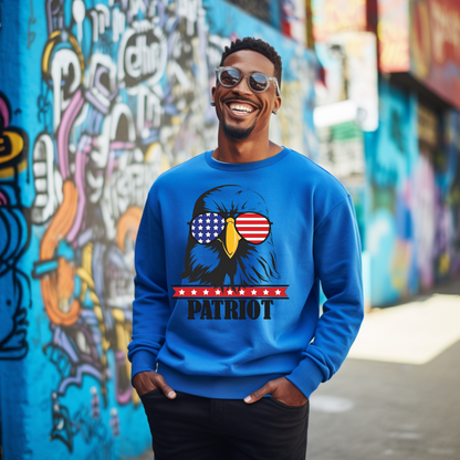 Patriot Eagle - Unisex Crewneck Sweatshirt